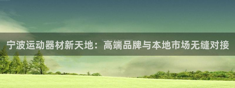 意昂4集团官网网址：宁波运动器材新天地：高端品牌与本