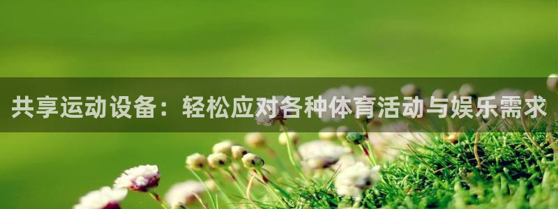 意昂体育4平台APP：共享运动设备：轻松应对各种体育活动与娱